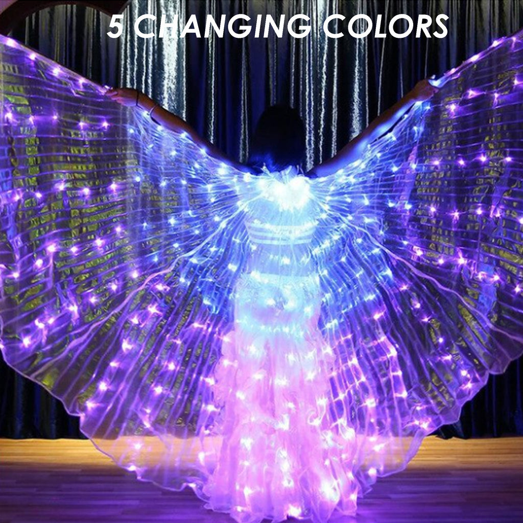 Belly Dance Light up Wings with LED lights led angel wings light up angel wings butterfly fairy wings LED