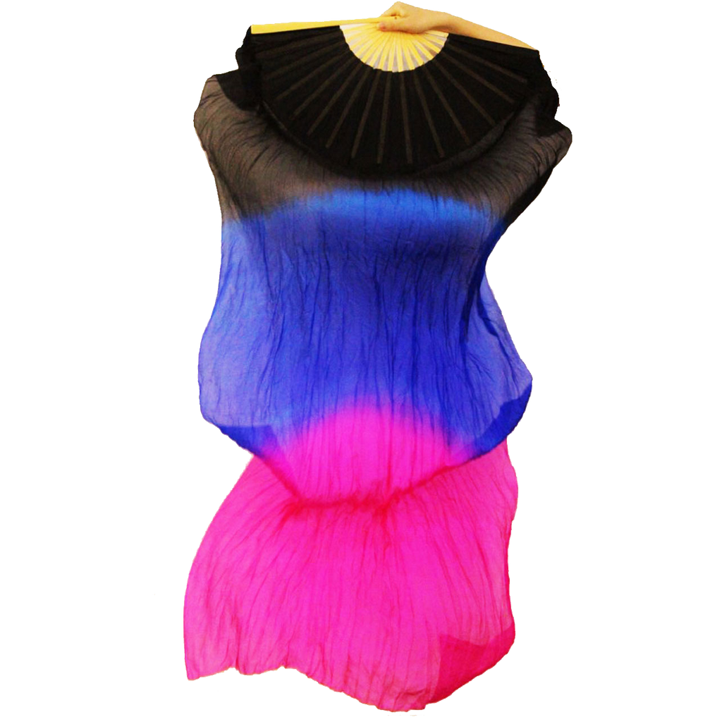 Belly Dancing Fans High quality Silk fan veils silk fan folding fans colorful cheap wholesale 