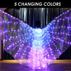 Belly Dance Light up Wings with LED lights led angel wings light up angel wings butterfly fairy wings LED