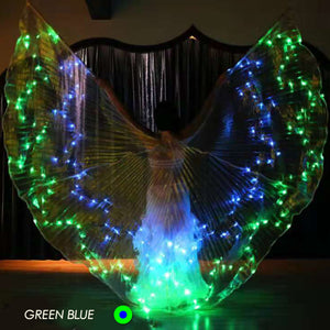 Belly Dance Light up Wings with LED lights led angel wings light up angel wings butterfly fairy wings LED