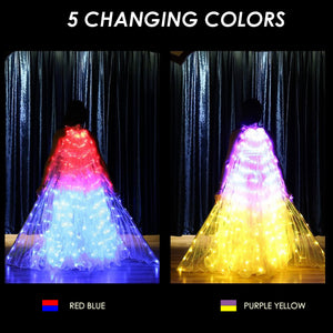 Belly Dance Light up Wings with LED lights led angel wings light up angel wings butterfly fairy wings LED