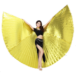Belly dance wings isis with stick gold
