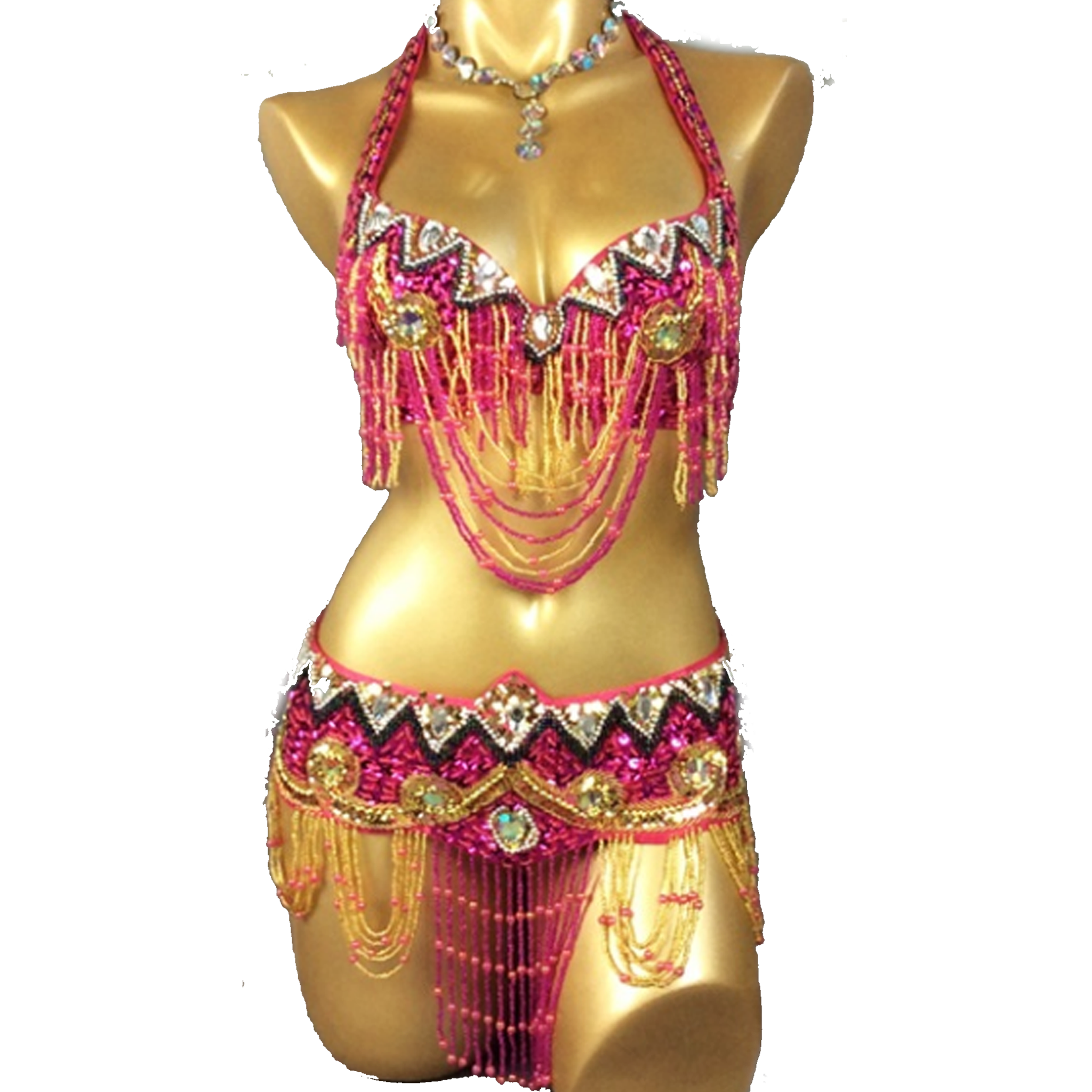 Belly dancing costume Athena for women Bra+belt 2 pieces