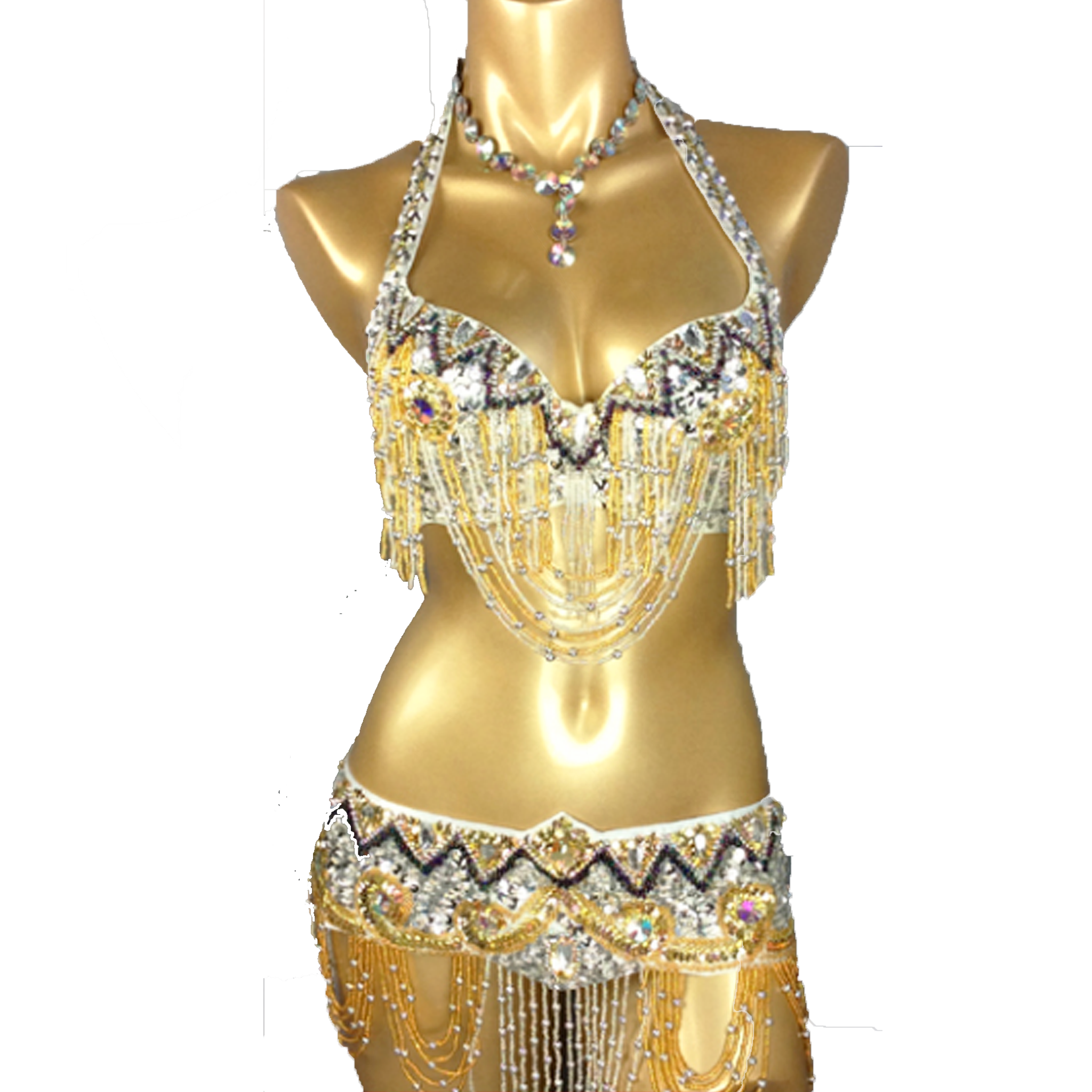 Belly dancing costume Athena for women Bra+belt 2 pieces