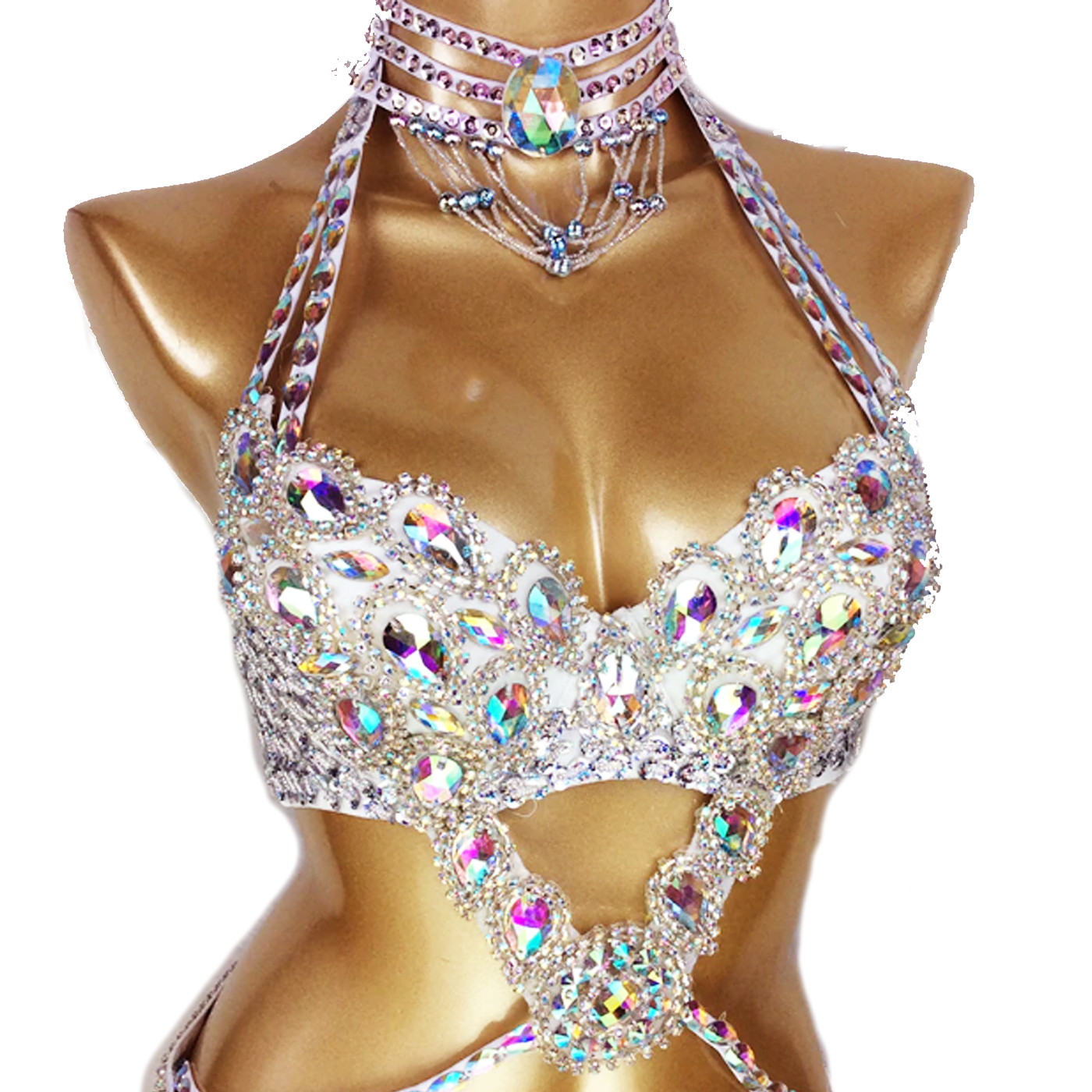 Hot Sale Women′ S Beaded Crystal Belly Dance Costume Wear Bra+Belt+Necklace  3PC Set Sexy Bellydancing Suit Bellydance Clothes - China Bellydance and  Halloween Costume price