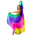 Belly Dancing Silk Veil High quality colorful cheap wholesale silk tulle veil