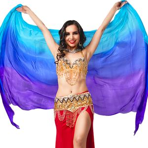 Belly Dancing Silk Veil High quality colorful cheap wholesale silk tulle veil